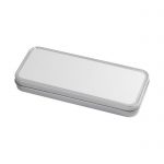 Metalna kutijica za olovke, srebrna