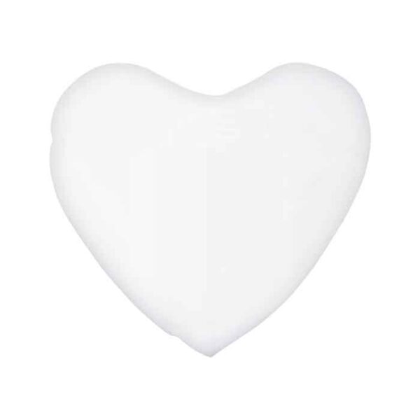 Jastučnica za sublimaciju, bijela, oblik srca, 42x38cm