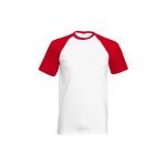 Majica za sublimaciju, 190gsm, crveni rukav