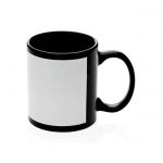 Crna šalica s bijelim prostorom za sublimacijski tisak