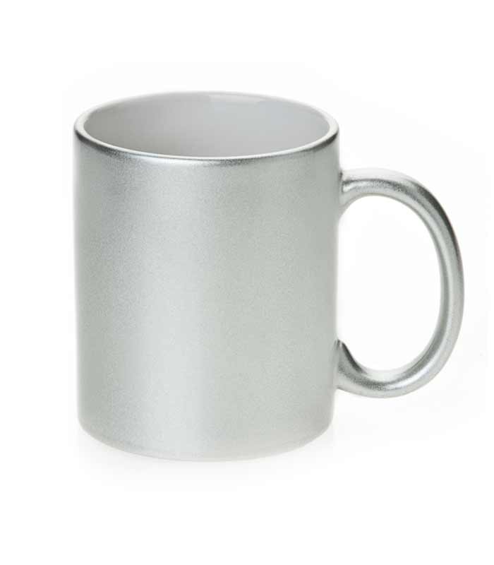Sparkle mug, 11oz, srebrna