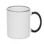 šalica-za-sublimaciju, obojana-ručka-i-rub, crna