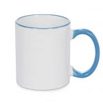 šalica-za-sublimaciju, obojana-ručka-i-rub, svijetlo-plava