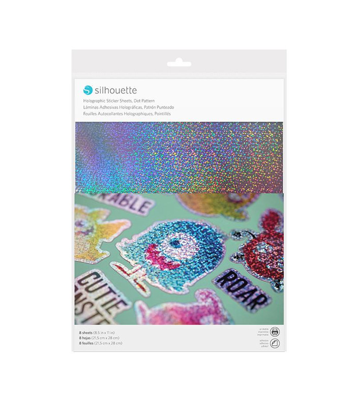 Sticker sheets - Holographic Dots, 8listova, 21.60X27.95cm