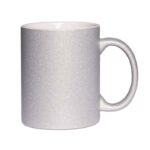Glitter mug, 11oz, silver