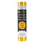 Flocked Yellow termo transfer folija, HTV, 22.9×91.4cm