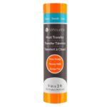 Smooth Neon Orange termo transfer folija, HTV, 22.9x91.4cm