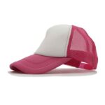 Mrežasta šilt kapa, roza, za sublimaciju