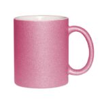 Glitter mug, 11oz, pink