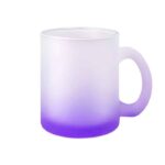 Staklena šalica, frosted, 10oz, Ljubičasta