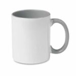 Šalica za sublimaciju, 11OZ, siva, ručka i unutrašnjost u boji