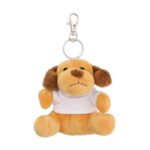 Pas 8cm, privjesak, plišana igračka s majicom za sublimaciju