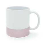 Šalica, 11oz, Glitter dno u boji, Roza