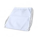 Gym ruksak, bijeli, 380mm x 420mm, za sublimaciju