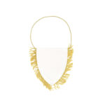 Zastavica za sublimaciju, Ecussion, 10x12cm, zlatne resice